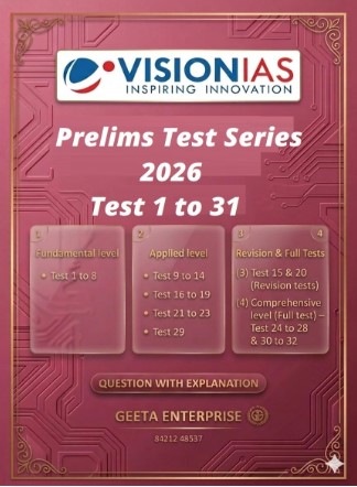 Vision IAS UPSC Prelims Test Series 2026 English pdf download